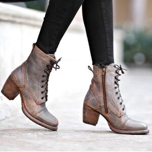 Bed Stu the JUDGEMENT boot in teak taupe rustic Maison bfs Size 6 NEW